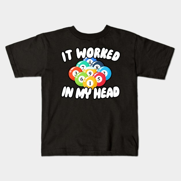 It Worked In My Head Kids T-Shirt by maxcode